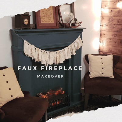 Makeover To The Original Faux Fireplace
