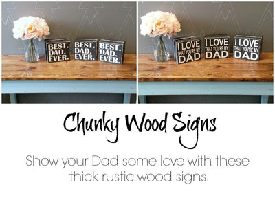 Chunky Signs for Father's Day