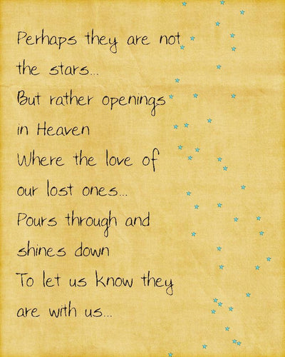 Free “Perhaps they are not stars” Printable