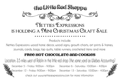 Mini Craft Show at the Little Red Shoppe!