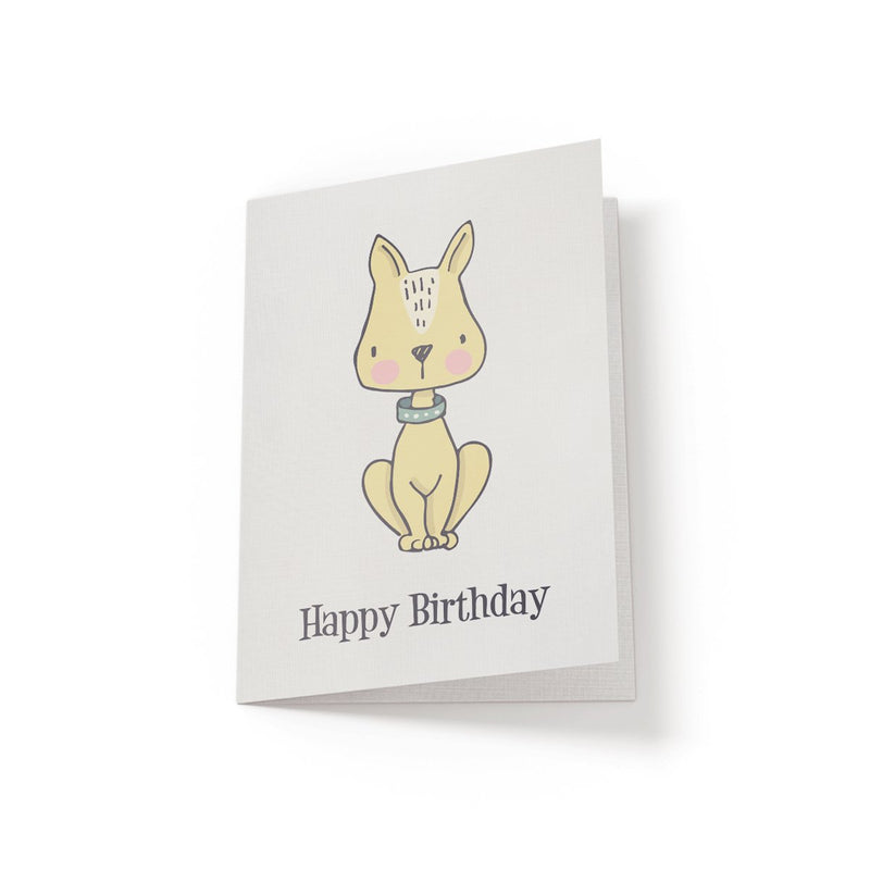 Yellow Dog - Greeting Card - Netties Expressions