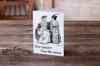 Best Friends More like sisters - Greeting Card - Netties Expressions