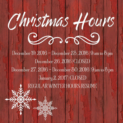 Netties Expressions Holiday Hours