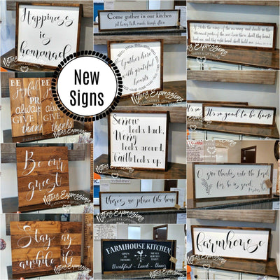 A host of new signs in stock