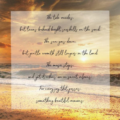 Inspirational Tuesday - The tide recedes