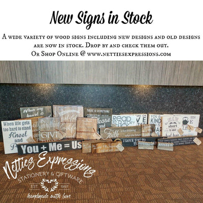 New Signs in Stock