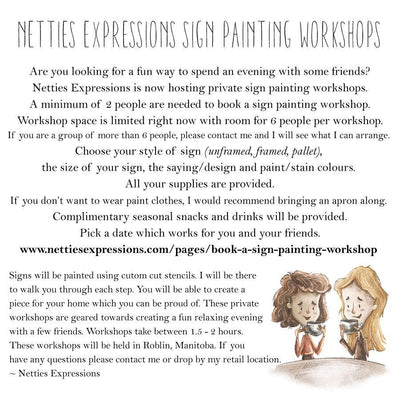 Book a Private Sign Painting Workshop