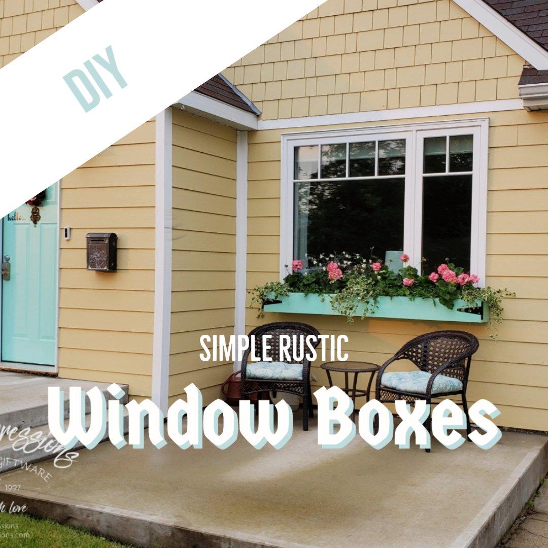 DIY Simple Rustic Window Boxes | Netties Expressions Blog