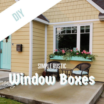 DIY Simple Rustic Window Boxes