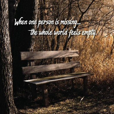 Tuesdays' Free Graphic - When one person is missing...
