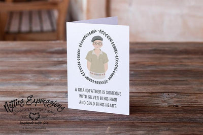 A Grandfather is someone with - Greeting Card - Netties Expressions