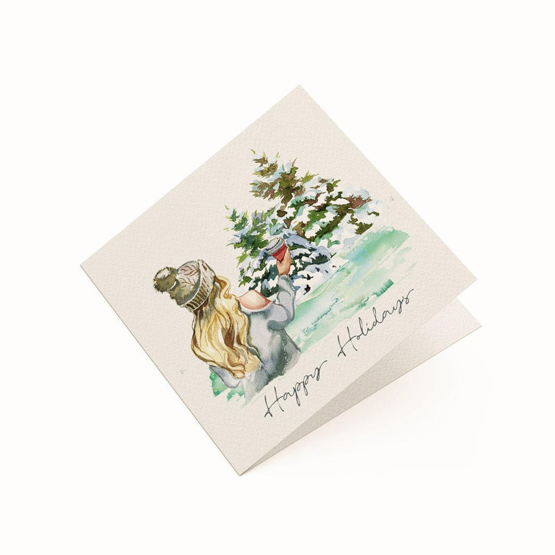 Happy Holidays Coffee - Greeting Card - Netties Expressions