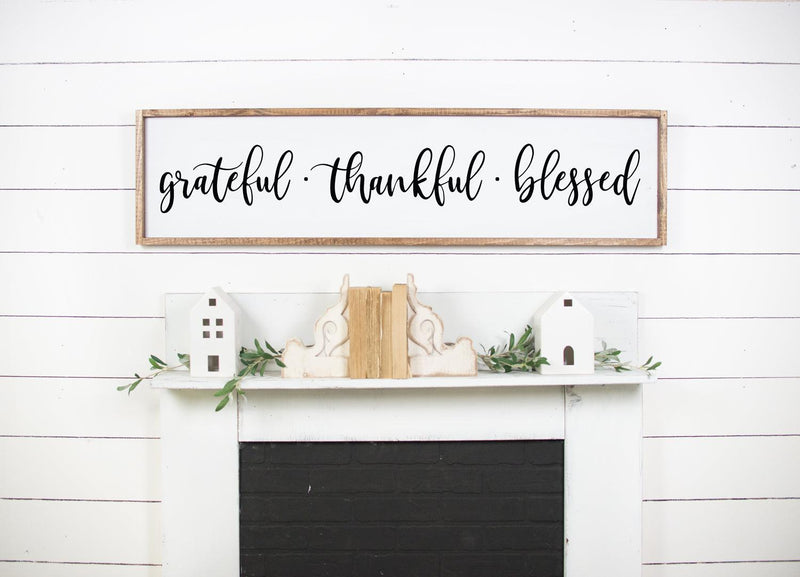 Grateful Thankful Blessed - Digital File - Netties Expressions
