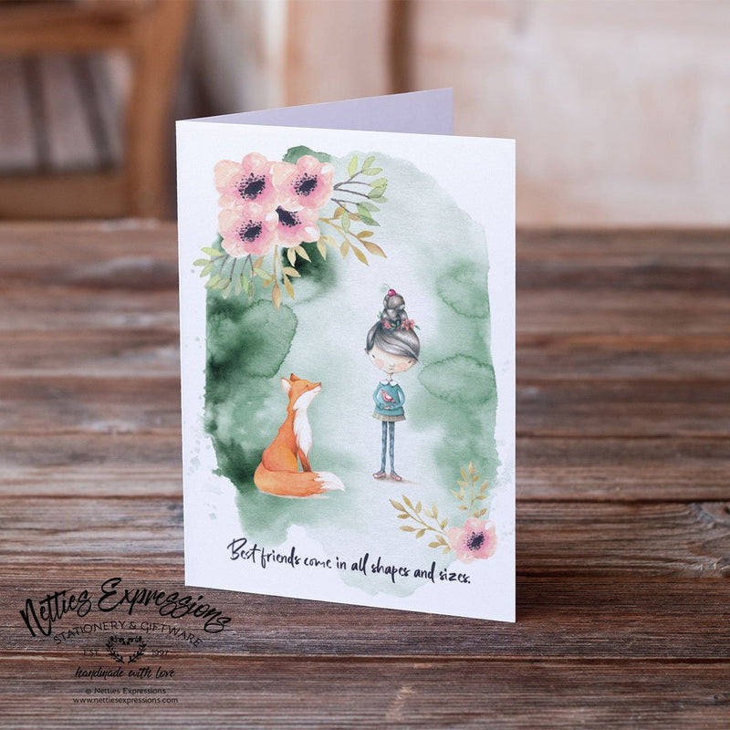 Best friends come in all shapes and sizes - Greeting Card - Netties Expressions