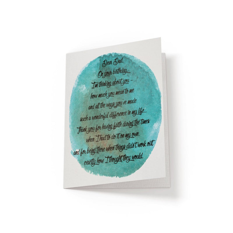 Dear Dad - Greeting Card - Netties Expressions