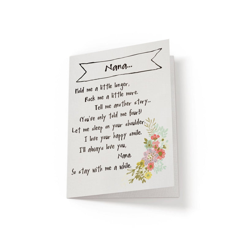 Grandma, hold me a little longer - Greeting Card - Netties Expressions
