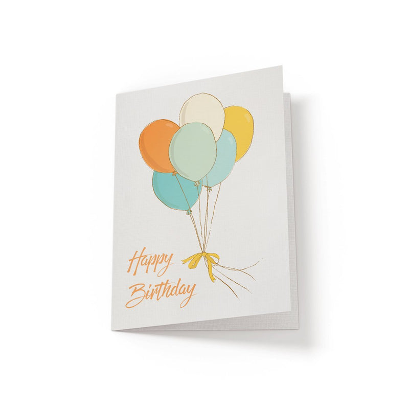 Happy Birthday Balloons - Greeting Card - Netties Expressions