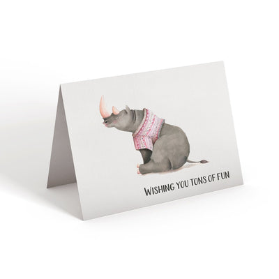 Rhinoceros - Greeting Card - Netties Expressions