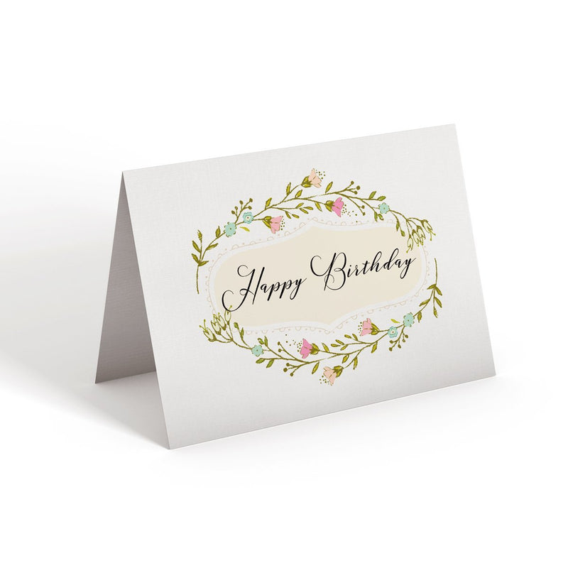 Happy Birthday Floral - Greeting Card - Netties Expressions
