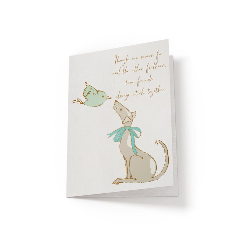 Though one wears fur - Greeting Card - Netties Expressions