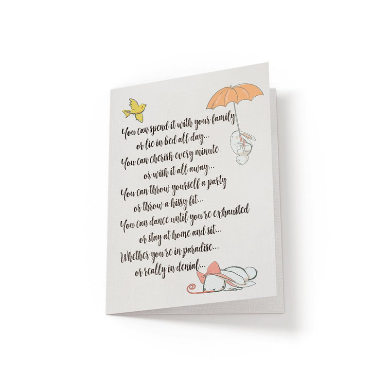 You can spend it with your family - Greeting Card - Netties Expressions
