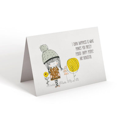 I Think Happiness - Greeting Card - Netties Expressions