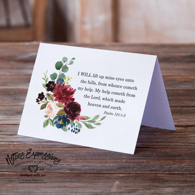 I Will Lift Up Mine Eyes - Greeting Card - Netties Expressions