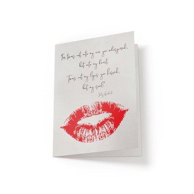 Twas not my lips - Greeting Card - Netties Expressions