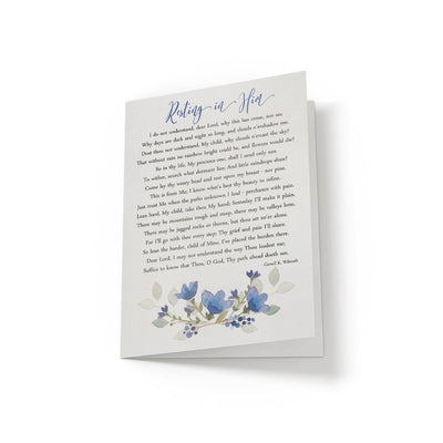 Resting in Him - Greeting Card - Netties Expressions