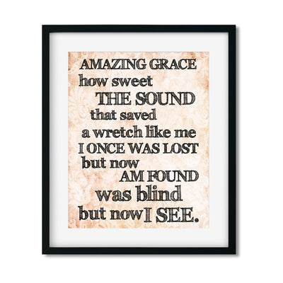 Amazing Grace - Religious Art Print - Netties Expressions