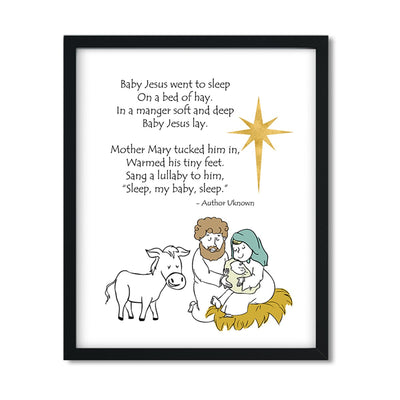 Baby Jesus Went to Sleep - Art Print - Netties Expressions