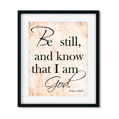 Be Still and Know - Religious Art Print - Netties Expressions