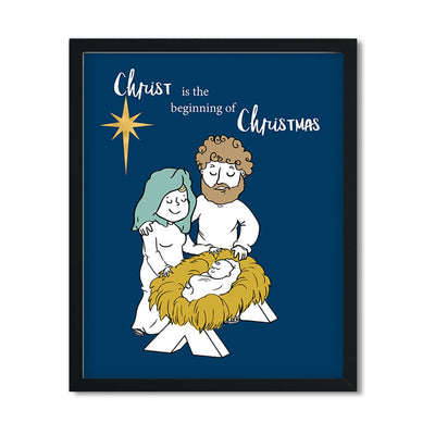 Christ is the beginning of Christmas - Art Print - Netties Expressions