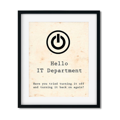 Hello IT Department - Art Print - Netties Expressions