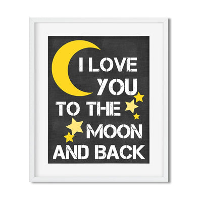 Love you to the moon and back - Art Print - Netties Expressions