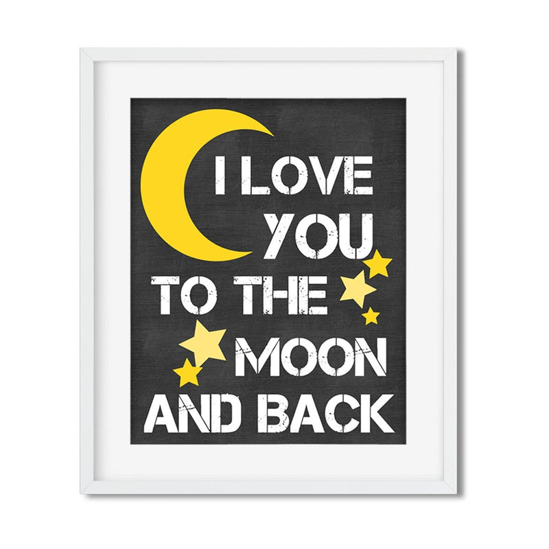 Love you to the moon and back - Art Print - Netties Expressions