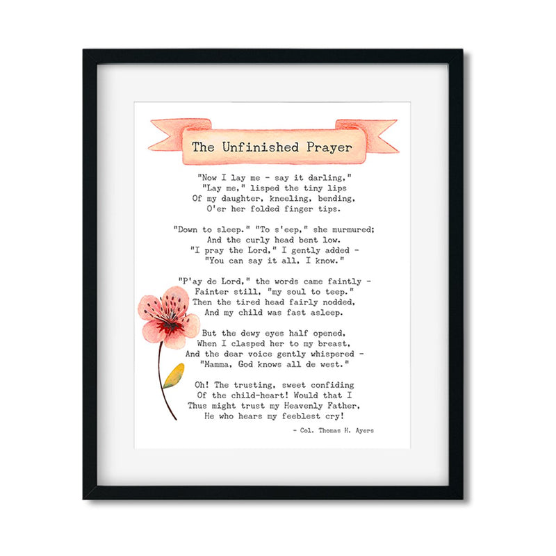 The Unfinished Prayer - Art Print - Netties Expressions