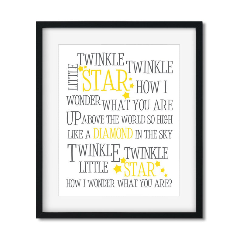 Twinkle Twinkle Little Star - Art Print - Netties Expressions