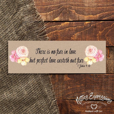 There is no fear - Bookmark - Netties Expressions
