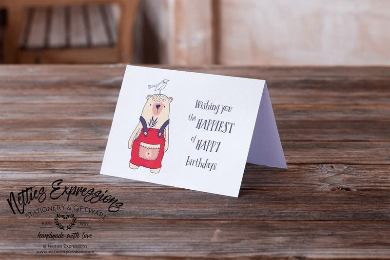 Wishing you the happiest of happy - Greeting Card - Netties Expressions